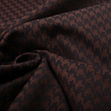 Jeans Stretch Pied de Poule Brique