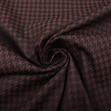 Jeans Stretch Pied de Poule Brique