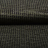 Stretch Katoen Pied de Poule Army Groen