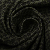 Stretch Katoen Pied de Poule Army Groen