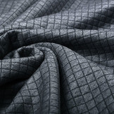 Knitted Double Cloth Tricot Grau Melange