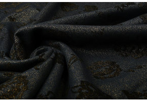 Denim Rozen Glitter Donker Blauw