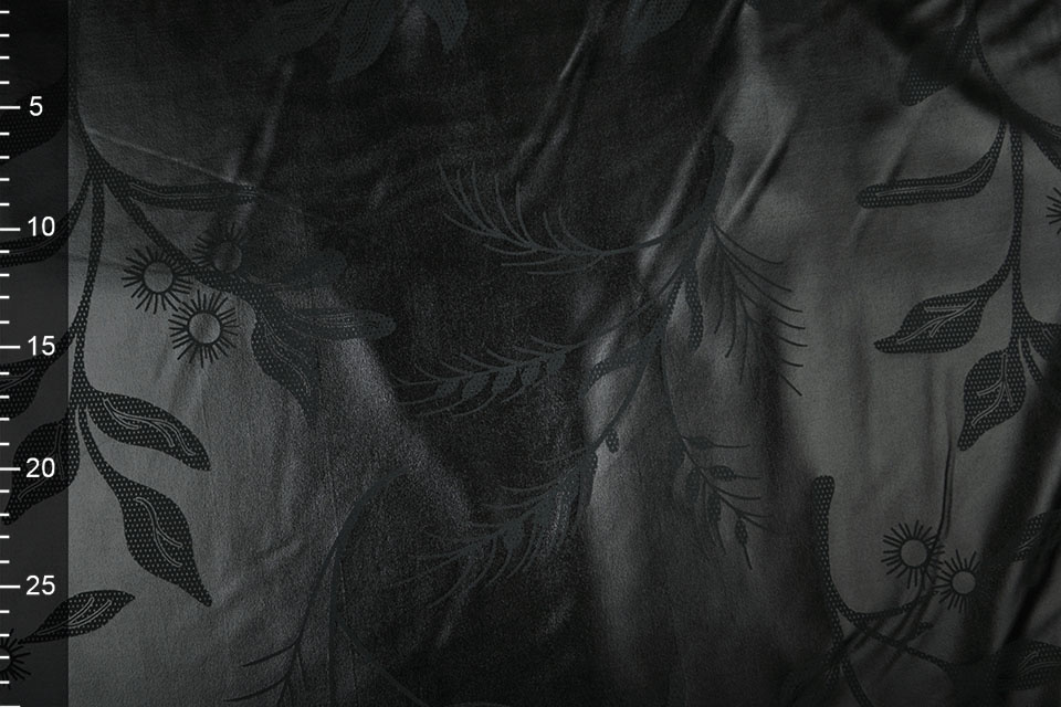 Printed Lamé Black