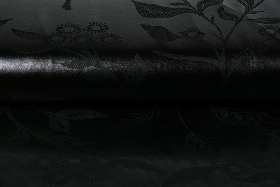 Printed Lamé Black