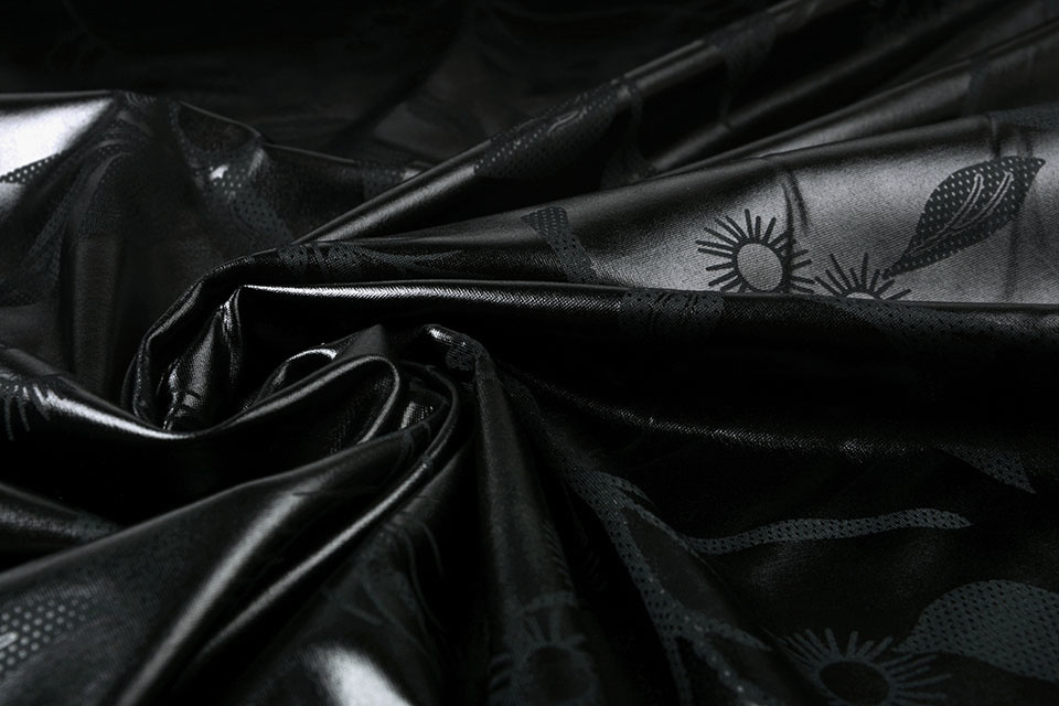 Printed Lamé Black