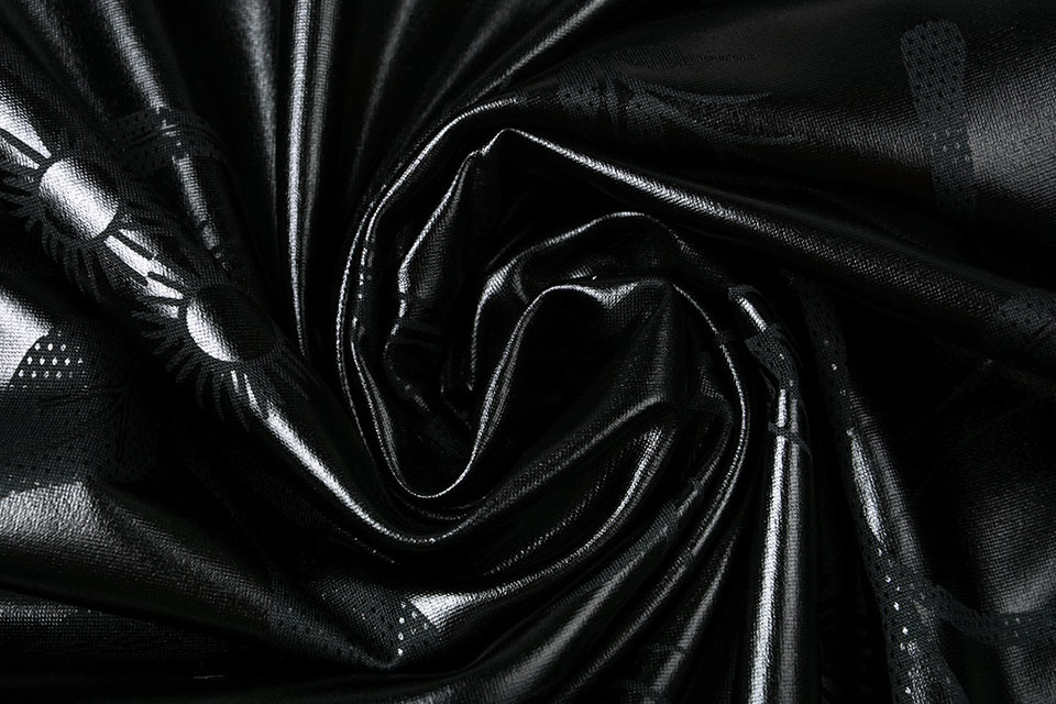 Printed Lamé Black