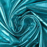 Printed Lamé Aqua