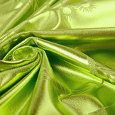 Printed Lamé Lime Green