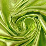 Printed Lamé Lime Green