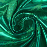 Printed Lamé Grass Green