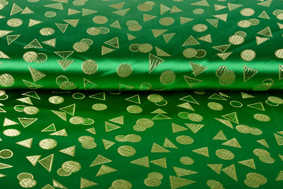 Brocade Derecha Grass Green