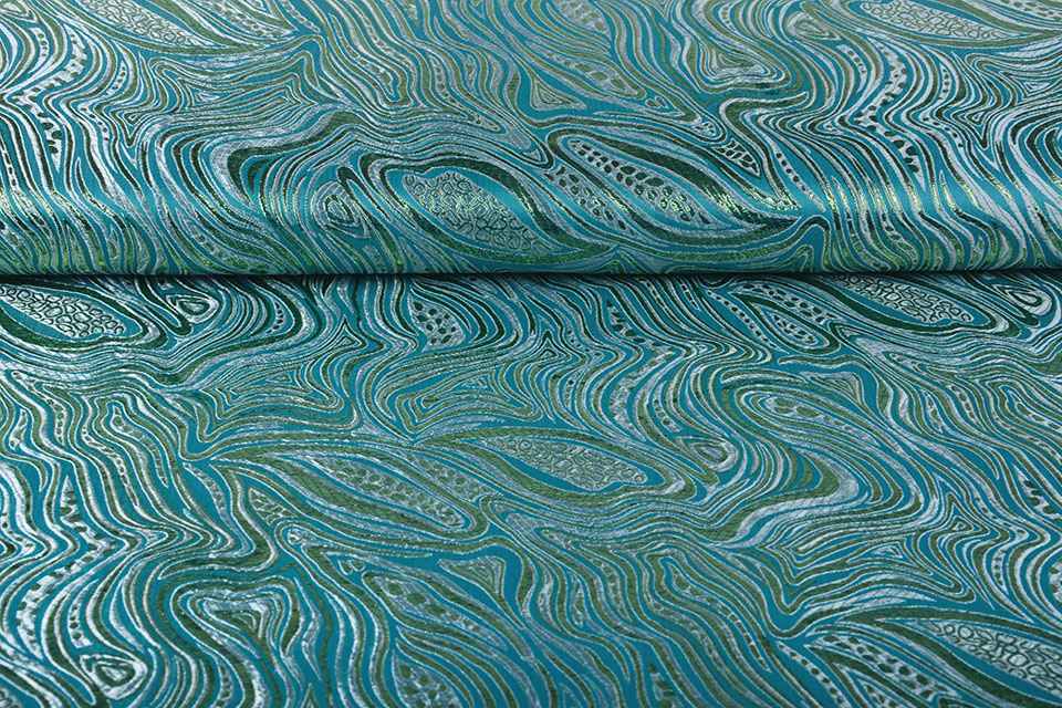 Brokat Mazuri Waves Aqua