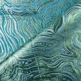 Brokat Mazuri Waves Aqua