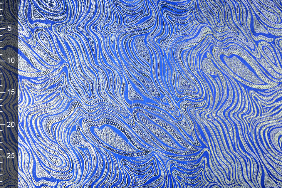 Brocade Mazuri Waves Cobalt Blue