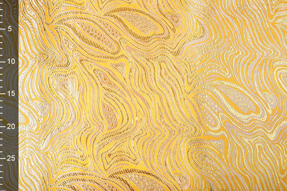 Brocade Mazuri Waves Yellow