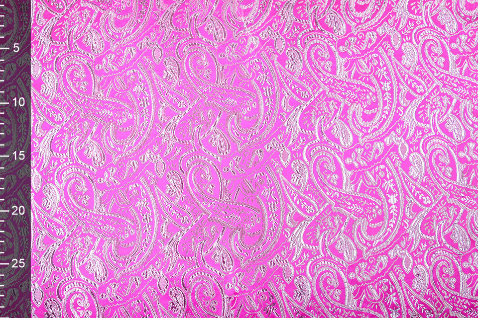 Brokaat Sihir Swirl Fuchsia