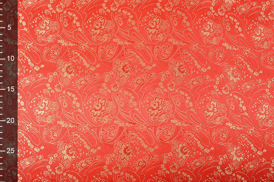 Brocade Hindiga Flower Red