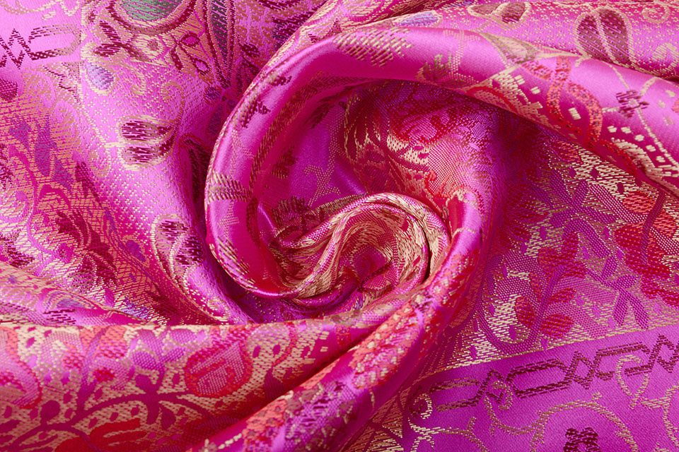 Brocade Indian Tile Fuchsia