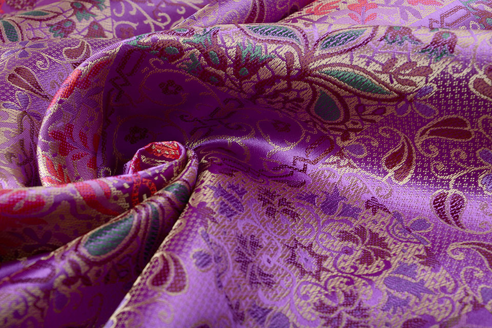 Brocade Indian Tile Purple