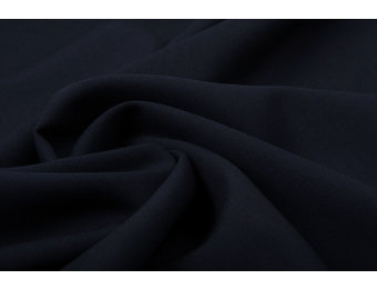 Wollstoff Viskose Kammgarn Marineblau