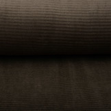Katoenen Tricot  Corduroy Brede Rib Donker Bruin