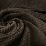 Cotton Jersey Corduroy Wide Dark Brown