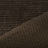 Katoenen Tricot  Corduroy Brede Rib Donker Bruin