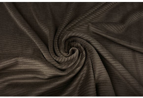 Cotton Jersey Corduroy Wide Dark Brown