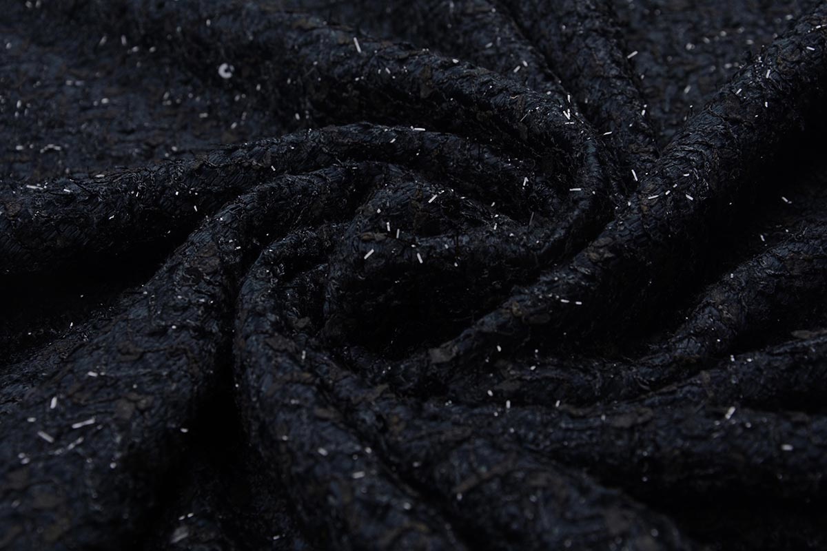 Lace with Sequins and Lurex Black