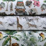 100% Digital Cotton Jungle Safari