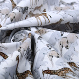 100% Digital Cotton African Animals