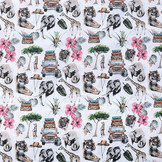 100% Digital Cotton Jungle Safari