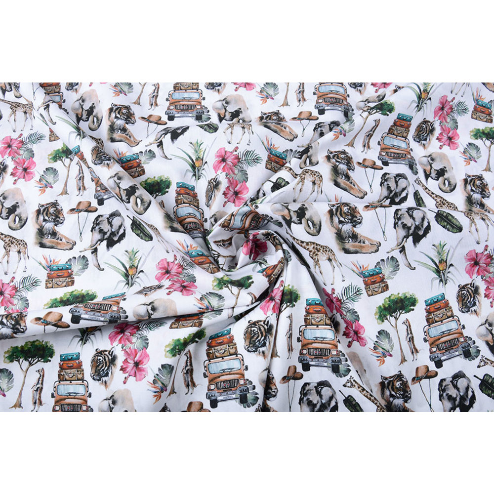 Jersey Fabric Stenzo Panel Giraffe Stenzo Baumwolle Jersey Stoff