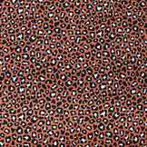 100% Katoen Panterprint Rood Brique