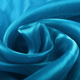 Korean Silk Petrol Blauw