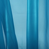 Korean Silk Petrol Blauw