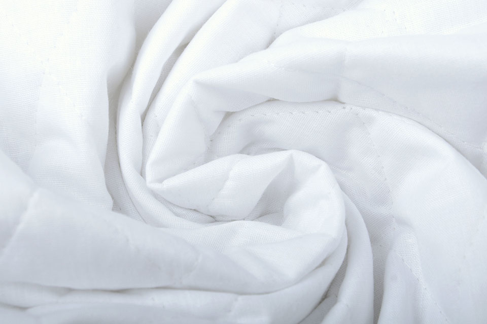 Quilted Poplin White