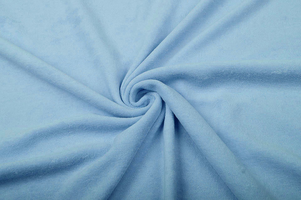 Stretch Frottee Babyblau