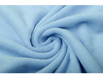 Terrycloth-Jersey, light blue