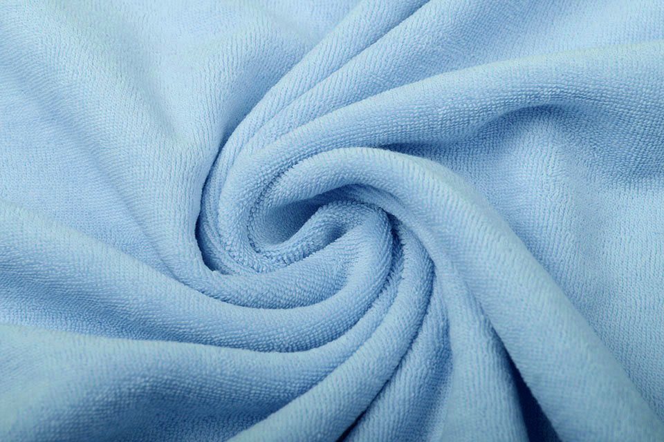 Stretch Frottee Babyblau
