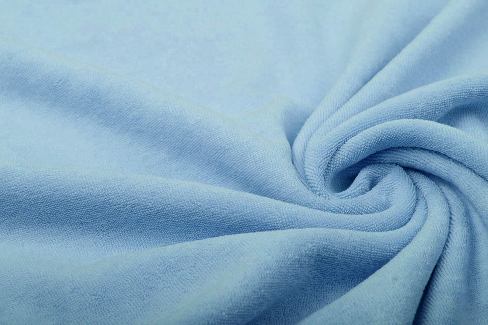 Stretch Frottee Babyblau