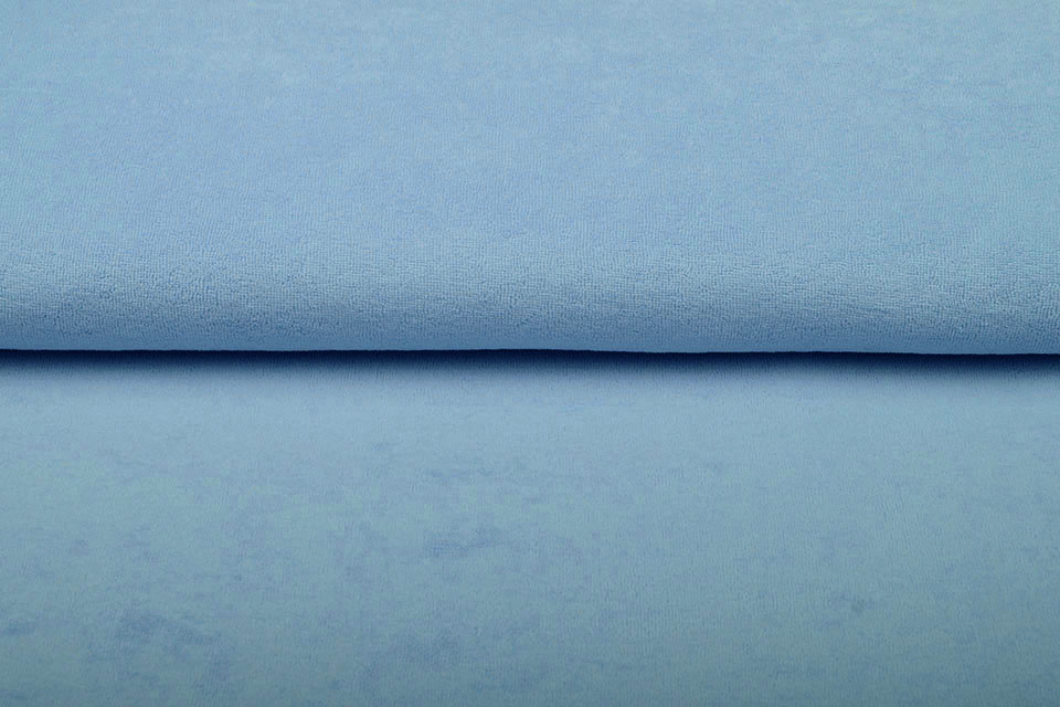 Stretch Frottee Babyblau