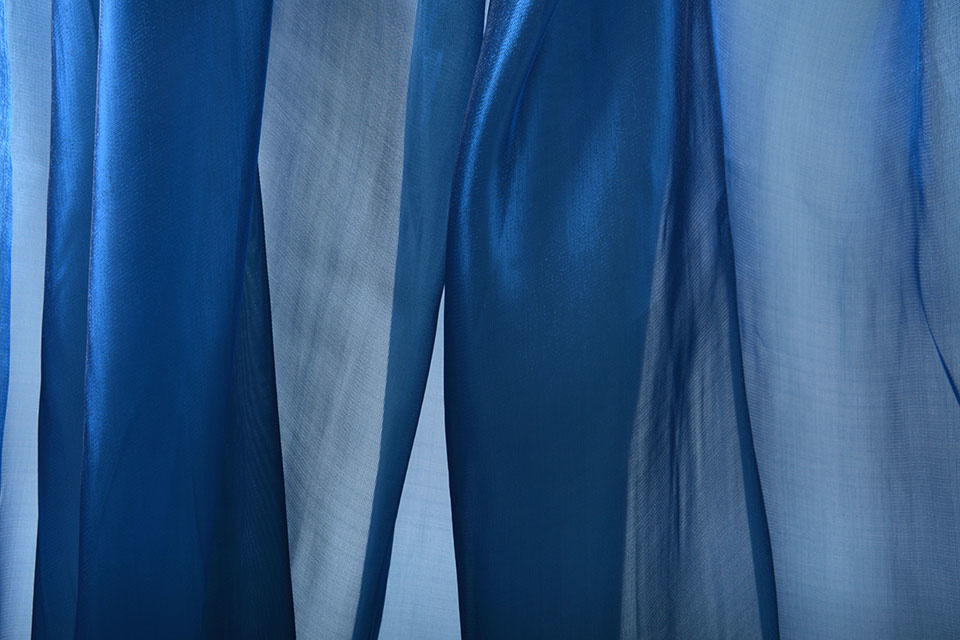 Korean Silk Politie Blauw