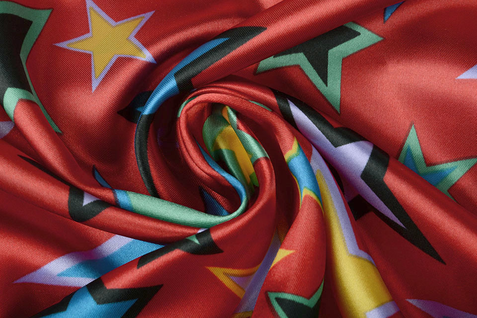 Poly Satijn Clown Sterren
