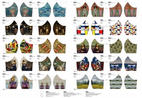 Mundmasken Panel Kunst