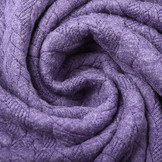 Knitted Cable Fabric Tricot Dark Lilac
