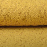 Lined Wool Lace Flower Petals Ocher