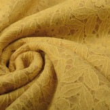 Lined Wool Lace Flower Petals Ocher