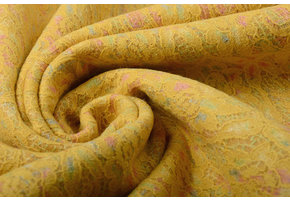 Lined Wool Lace Fure Ocher Multi