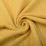 Gevoerde Wollen Kant Fure Oker Multi